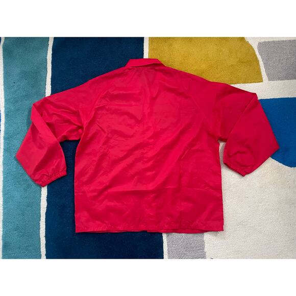 Vintage Swingster St Liborius HS Full Snap Nylon Windbreaker Jacket Large - Picture 2 of 8